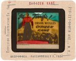 "CITIZEN KANE" GLASS MOVIE SLIDE.