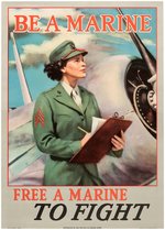 WORLD WAR II WOMEN'S MILITARY SERVICE RECRUITMENT POSTER PAIR.