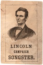 "LINCOLN CAMPAIGN SONGSTER" 1864 REPUBLICAN CAMPAIGN BOOKLET.