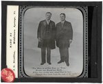 ROOSEVELT & JOHNSON JUGATE GLASS LANTERN SLIDE.