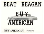 FOUR ANTI-REAGAN POSTERS WITH CLASSIC QUOTE "WE BEGIN BOMBING IN FIVE MINUTES."