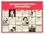 FOUR ANTI-REAGAN POSTERS WITH CLASSIC QUOTE "WE BEGIN BOMBING IN FIVE MINUTES."