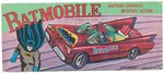 "BATMOBILE" BOXED BATTERY-OPERATED TOY (SCARCE COLOR VARIETY).