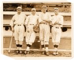 1916 BOSTON RED SOX CATCHERS NEWS SERVICE PHOTO.