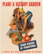 WORLD WAR II VICTORY GARDEN/CONSERVATION HOMEFRONT POSTER PAIR.