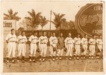 C. 1943 MEXICAN LEAGUE MONTERREY INDUSTRIALES PRESS PHOTO W/HOF ROY CAMPANELLA.