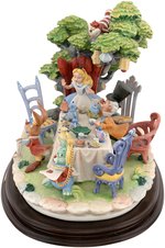 "ALICE IN WONDERLAND" EXTRAORDINARY LAURENZ CAPODIMONTE SCULPTURE.