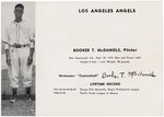 1950 LOS ANGELES ANGELS BOOKER T. McDANIELS PREMIUM.