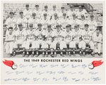 1949 ROCHESTER RED WINGS BASEBALL TEAM PHOTO PREMIUM.