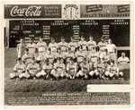 1952 INDIANAPOLIS INDIANS BASEBALL TEAM PRESS PHOTO.