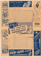 1947 NEW YORK BLACK YANKEES VS. NEW YORK CUBANS OFFICIAL PROGRAM AND SCORECARD.