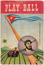 1959 CUBAN "PLAY BALL" SOUVENIR PROGRAM W/FIDEL CASTRO.