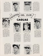 1953-54 PUERTO RICAN BASEBALL LEAGUE ALBUM.