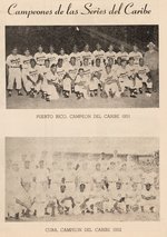 1954-55 PUERTO RICAN BASEBALL LEAGUE ALBUM/YEARBOOK.