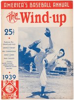 1939 AMERICA'S BASEBALL ANNUAL "THE WIND-UP" MAGAZINE.