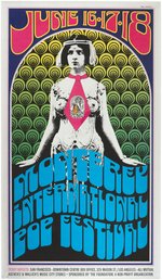 "MONTEREY INTERNATIONAL POP FESTIVAL" CONCERT POSTER.