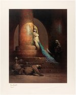 FRANK FRAZETTA "EGYPTIAN QUEEN" LIMITED EDITION SIGNED ARTIST PROOF PRINT.