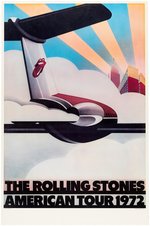 "THE ROLLING STONES - AMERICAN TOUR 1972" CONCERT POSTER TOUR BLANK.