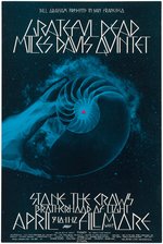 BILL GRAHAM CONCERT POSTER BG-277 FEATURING THE GRATEFUL DEAD & MILES DAVIS.