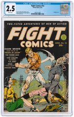 'FIGHT COMICS" #13 JUNE 1941 CGC 2.5 GOOD.