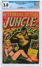 "TERRORS OF THE JUNGLE" #19 OCTOBER 1952 CGC 3.0 GOOD/VG.