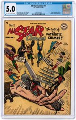 "ALL STAR COMICS" #41 JUNE-JULY 1948 CGC 5.0 VG/FINE.