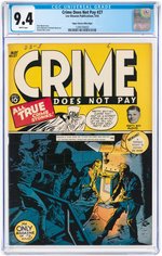 "CRIME DOES NOT PAY" #27 MAY 1943 CGC 9.4 NM MILE HIGH PEDIGREE.