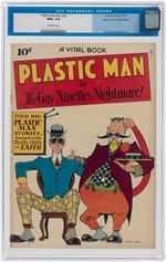 "PLASTIC MAN" #NN (#2) FEBRUARY 1944 CGC 9.6 NM+ MILE HIGH PEDIGREE.