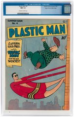 "PLASTIC MAN" #4 SUMMER 1946 CGC 9.4 NM MILE HIGH PEDIGREE.
