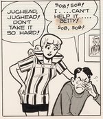 "ARCHIE" 1958 DAILY STRIP ORIGINAL ART BY BOB MONTANA.