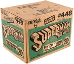 "SUPERMAN: THE MOVIE" TOPPS FACTORY-SEALED CASE OF GUM CARDS.