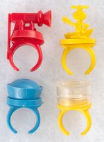 QUISP CEREAL BOX PREMIUM RING SET.