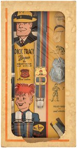 "DICK TRACY BRACES" BOXED SUSPENDERS & STORE DISPLAY.