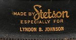 LYNDON B. JOHNSON CUSTOM MADE WESTERN-STYLE STETSON HAT.