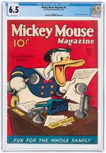 "MICKEY MOUSE MAGAZINE" #8 MAY 1936 CGC 6.5 FINE+.