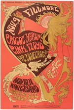 BILL GRAHAM CONCERT POSTER BG-92 FEATURING PINK FLOYD.