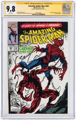 "AMAZING SPIDER-MAN" #361 APRIL 1992 CGC 9.8 NM/MINT SIGNATURE SERIES (FIRST CARNAGE).