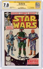 "STAR WARS" #42 DECEMBER 1980 CGC 7.0 FINE/VF JEREMY BULLOCH SIGNATURE SERIES WITH SKETCH.