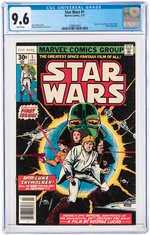 "STAR WARS" #1 JULY 1977 CGC 9.6 NM+.