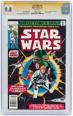 "STAR WARS" #1 JULY 1977 CGC 9.8 NM/MINT SIGNATURE SERIES.