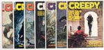 "CREEPY" #1-9 MAGAZINE LOT.