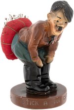 WORLD WAR II "STICK A PIN IN THE AXIS" ANTI-HITLER FIGURAL PIN CUSHION (LARGE VARIETY).