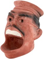 WORLD WAR II ANTI-AXIS HIROHITO FIGURAL PLASTER ASHTRAY.