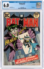 "BATMAN" #251 SEPTEMBER 1973 CGC 6.0 FINE.