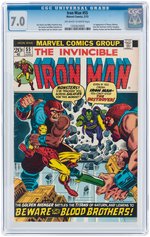 "IRON MAN" #55 FEBRUARY 1973 CGC 7.0 FINE/VF (FIRST THANOS & DRAX THE DESTROYER).