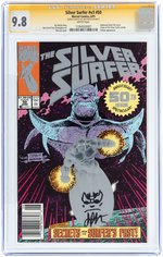 "SILVER SURFER" VOL. 3 #50 JUNE 1991 CGC 9.8 NM/MINT - SIGNATURE SERIES WITH SKETCH.