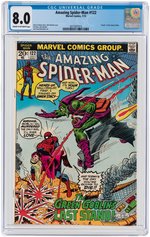 "AMAZING SPIDER-MAN" #122 JULY 1973 CGC 8.0 VF (DEATH OF GREEN GOBLIN).