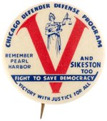 RARE LYNCHING, CIVIL RIGHTS AND "REMEMBER PEARL HARBOR" BUTTON.