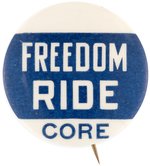 CORE "FREEDOM RIDE" CIVIL RIGHTS BUTTON.