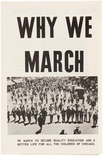 "WHY WE MARCH?" CHICAGO CIVIL RIGHTS PAMPHLET.